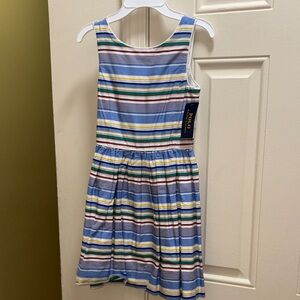 Ralph Lauren Kids Dress with Multicolor Stripes